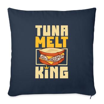 Tuna Melt Sandwich King - Sofakissenbezug 45 x 45 cm - Navy - Vorne
