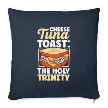 Die heiligen drei - Tuna Melt Sandwich - Sofakissenbezug 45 x 45 cm - Navy - Vorne