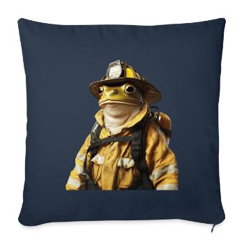 Frosch - Sofakissenbezug 45 x 45 cm - Navy - Vorne