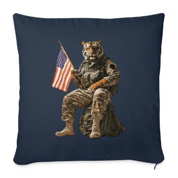 Tiger - Sofakissenbezug 45 x 45 cm - Navy - Vorne