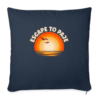 I'm fleeing to Paje - Sofa pillowcase 17,3'' x 17,3'' (45 x 45 cm) - navy - Front