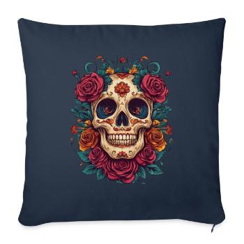 Studio de tatouage Artiste tatoueur Idées de tatouage - Housse de coussin décorative 45 x 45 cm - bleu marine - Devant