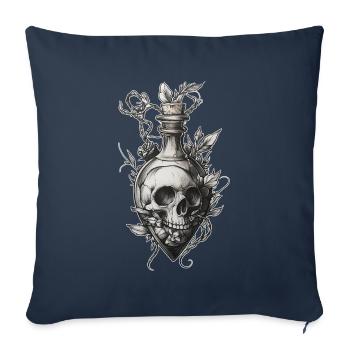 Studio de tatouage Artiste tatoueur Idées de tatouage - Housse de coussin décorative 45 x 45 cm - bleu marine - Devant