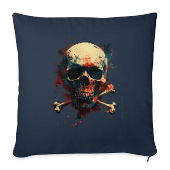 Studio de tatouage Artiste tatoueur Idées de tatouage - Housse de coussin décorative 45 x 45 cm - bleu marine - Devant