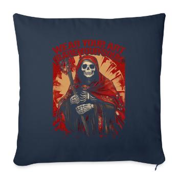 Studio de tatouage Artiste tatoueur Idées de tatouage - Housse de coussin décorative 45 x 45 cm - bleu marine - Devant