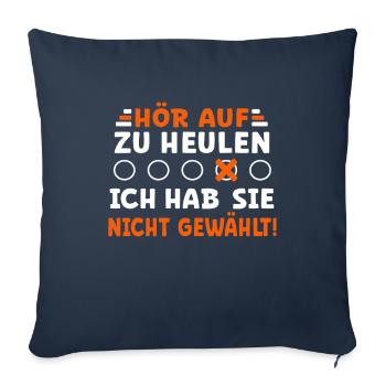 Kanzler Wahl - ich habe sie nicht gewählt! - Sofakissenbezug 45 x 45 cm - Navy - Vorne
