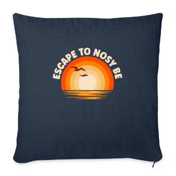 I'm fleeing to Nosy Be - Sofa pillowcase 17,3'' x 17,3'' (45 x 45 cm) - navy - Front