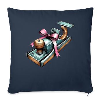 Coquette Arc Menuisier - Housse de coussin décorative 45 x 45 cm - bleu marine - Devant