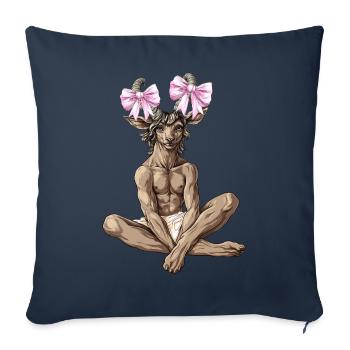 Kokette Bogen Faun Satyrs Ziege Männer Römische - Sofakissenbezug 45 x 45 cm - Navy - Vorne