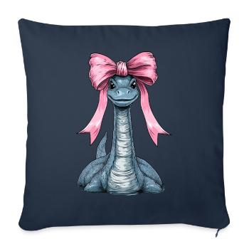 Kokettenbogen Loch Ness Monster Nessie - Sofakissenbezug 45 x 45 cm - Navy - Vorne