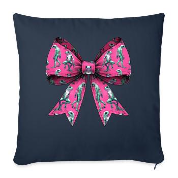 Coquette Arc Loveland Grenouille Homme Grenouille Crypte - Housse de coussin décorative 45 x 45 cm - bleu marine - Devant