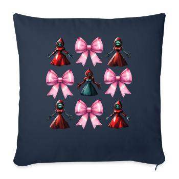 Coquette Bogen Flatwoods Monster Kryptide - Sofakissenbezug 45 x 45 cm - Navy - Vorne