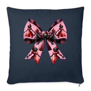 Coquette Bogen Flatwoods Monster Kryptide - Sofakissenbezug 45 x 45 cm - Navy - Vorne
