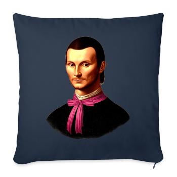 Kokette Schleife Machiavelli Der Prinz Mädchen - Sofakissenbezug 45 x 45 cm - Navy - Vorne