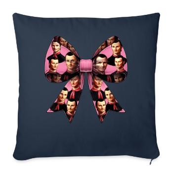 Kokette Schleife Machiavelli Der Prinz - Sofakissenbezug 45 x 45 cm - Navy - Vorne