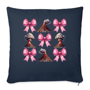 Coquette Arch Volcano Geology Magma Lava Mom Girl - Sofa pillowcase 17,3'' x 17,3'' (45 x 45 cm) - navy - Front
