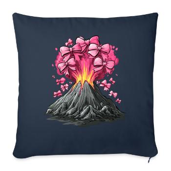 Coquette Arch Volcano Geology Magma Lava Mom Girl - Sofa pillowcase 17,3'' x 17,3'' (45 x 45 cm) - navy - Front