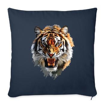 Tiger - Sofakissenbezug 45 x 45 cm - Navy - Vorne