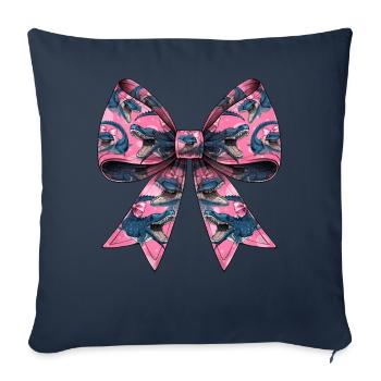 Coquette Arc Mosasaure Motif Dinosaure - Housse de coussin décorative 45 x 45 cm - bleu marine - Devant