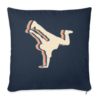Danse Breakdance Breakdancer Danse Hip Hop - Housse de coussin décorative 45 x 45 cm - bleu marine - Devant