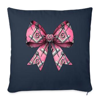 Kokette Bogen Freimaurersymbole Freimaurerei Mom - Sofakissenbezug 45 x 45 cm - Navy - Vorne