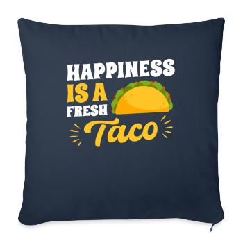 Tacos mexicains Tacos mexicains - Housse de coussin décorative 45 x 45 cm - bleu marine - Devant