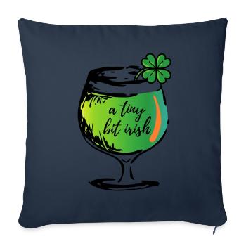 Tout le monde aime une fille irlandaise un tout petit peu irlandaise - Housse de coussin décorative 45 x 45 cm - bleu marine - Devant