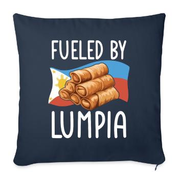 Lumpia Filipino Spring Rolls - Sofa pillowcase 17,3'' x 17,3'' (45 x 45 cm) - navy - Front