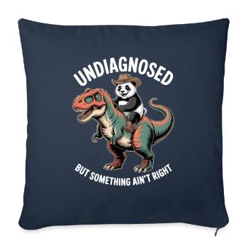 Undiagnosed But Something Ain't Right - Sofa pillowcase 17,3'' x 17,3'' (45 x 45 cm) - navy - Front