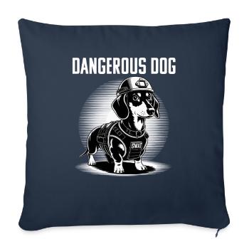 Dog Saying Dachshund Design for Dog Lovers - Sofa pillowcase 17,3'' x 17,3'' (45 x 45 cm) - navy - Front