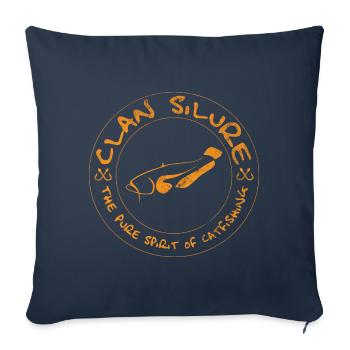 Clan Silure Wear - Design retro vintage orange - Sofakissenbezug 45 x 45 cm - Navy - Vorne