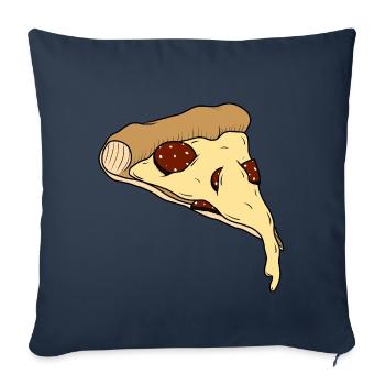 Pizza - Sofa pillowcase 17,3'' x 17,3'' (45 x 45 cm) - navy - Front