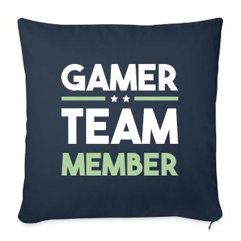 Gamer Team - Sofakissenbezug 45 x 45 cm - Navy - Vorne