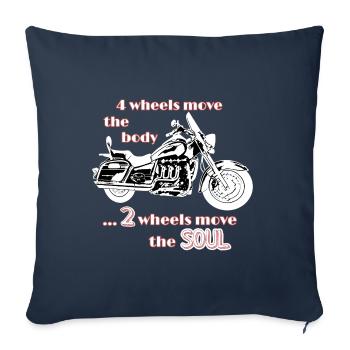 Moto Rocket 3 Touring Bike - Housse de coussin décorative 45 x 45 cm - bleu marine - Devant
