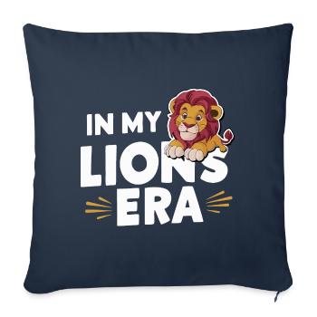 Lion Lion Animal Africa - Sofa pillowcase 17,3'' x 17,3'' (45 x 45 cm) - navy - Front