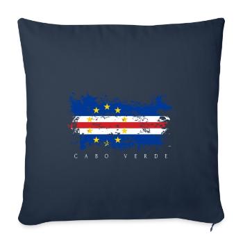 Cabo Cape Verde Africa Praia Island Flag Flag - Sofa pillowcase 17,3'' x 17,3'' (45 x 45 cm) - navy - Front