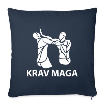 krav maga - Sofa pillowcase 17,3'' x 17,3'' (45 x 45 cm) - navy - Front