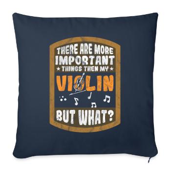 Violinist Orchester - Sofakissenbezug 45 x 45 cm - Navy - Vorne