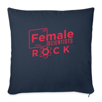 Scientist Geek - Sofa pillowcase 17,3'' x 17,3'' (45 x 45 cm) - navy - Front