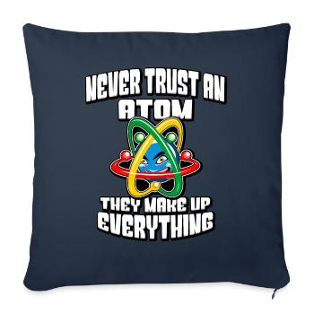 Physique Geek - Housse de coussin décorative 45 x 45 cm - bleu marine - Devant