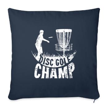 Disc Golf Champion Frisbee Basket - Sofa pillowcase 17,3'' x 17,3'' (45 x 45 cm) - navy - Front