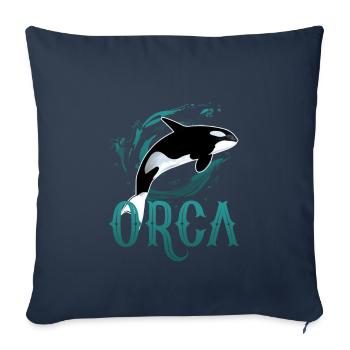 Orca - Sofa pillowcase 17,3'' x 17,3'' (45 x 45 cm) - navy - Front