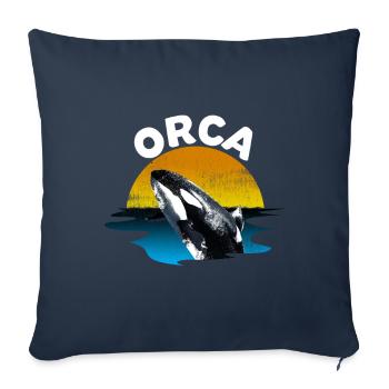Orca - Sofa pillowcase 17,3'' x 17,3'' (45 x 45 cm) - navy - Front