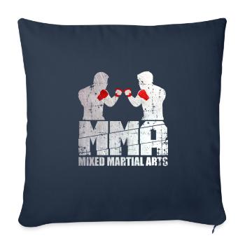 Combattant de MMA - Housse de coussin décorative 45 x 45 cm - bleu marine - Devant