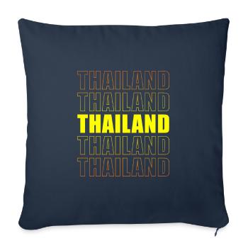 Thailand - Sofakissenbezug 45 x 45 cm - Navy - Vorne