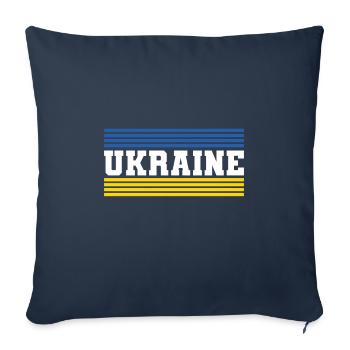 Ukraine - Sofakissenbezug 45 x 45 cm - Navy - Vorne