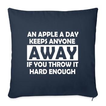 Funny sayings apple sarcasm gift - Sofa pillowcase 17,3'' x 17,3'' (45 x 45 cm) - navy - Front