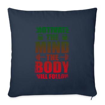 Fitness - Sofakissenbezug 45 x 45 cm - Navy - Vorne