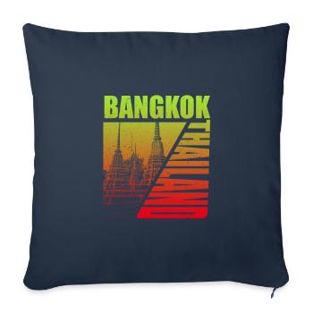Bangkok - Sofa pillowcase 17,3'' x 17,3'' (45 x 45 cm) - navy - Front