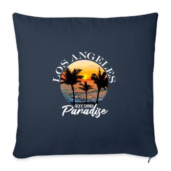 Los Angeles - Housse de coussin décorative 45 x 45 cm - bleu marine - Devant